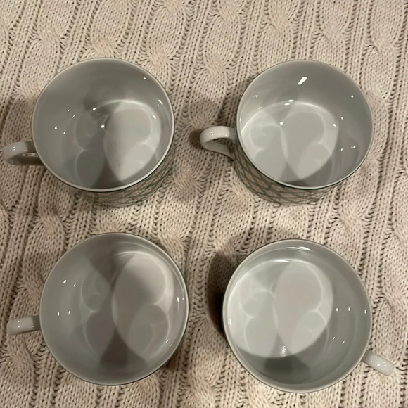 4 Vintage Fitz and Floyd Flat cups. Tattersall pattern 1975 discontinued . - Picture 6 of 7